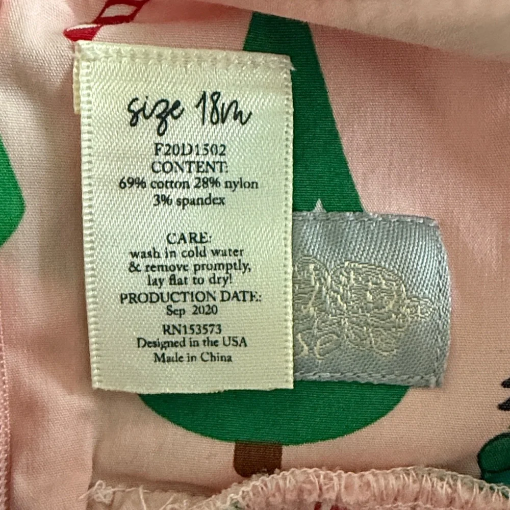 Eleanor Rose Christmas Dress 18M Pink Green Nutcracker Tree Holiday Boutique